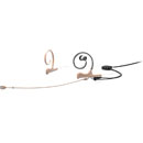 DPA 4166 SLIM MICROPHONE Single in-ear headset, omni, dual ear, MicroDot, 110mm boom, beige