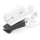 DPA SCM0008-W MICROPHONE MOUNT Dual clip, for 2x 4060 series lavs, double lock, white