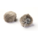 DPA AIR1 WINDSCREEN Fur, large, grey (pack of 2)