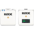 RODE WIRELESS GO RADIOMIC SYSTEM Compact, clip-on, 128-bit encryption, 2.4GHz, white