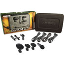 SHURE PGADRUMKIT4 MICROPHONE SET Drum set, 2x PGA56, 1x PGA57, 1x PGA52, case, includes cables