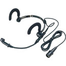 AUDIO-TECHNICA AT889CW MICROPHONE Headworn, condenser, noise cancelling, 4-pin locking connector