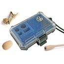 VOICE TECHNOLOGIES VT402H/O MINIATURE MICROPHONE Cased with accessories, beige