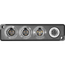 SOUND DEVICES A-TA3 ADAPTER For A20-RX, 2x TA3, 1x 4-pin Hirose, 1x TA4 DC, 1x USB-C