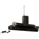 SHURE BLX1288/W85 RADIOMIC SYSTEM Combo handheld/lavalier, SM58 and WL185, 606-630MHz (K3E)