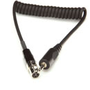 SHURE WA461 CABLE TA3F to stereo 3.5mm 3-pole jack, 1ft, coiled