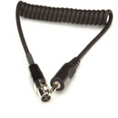 SHURE WA461 CABLE TA3F to stereo 3.5mm 3-pole jack, 1ft, coiled