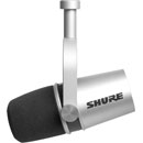 SHURE MV7-S MICROPHONE Dynamic, cardioid, USB/XLR output, silver