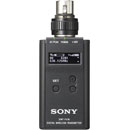 SONY DWT-P01N RADIOMIC TRANSMITTER Plug-on, 3-pin XLR, 48V phantom power, 470.025 to 542MHz