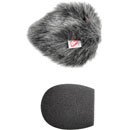 RYCOTE 055202 SGM FOAM WINDSHIELD With Windjammer, 24-25mm hole, 50mm long, for shotgun mic