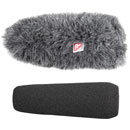 RYCOTE 055206 SGM FOAM WINDSHIELD With Windjammer, 24-25mm hole, 120mm long, for shotgun mic