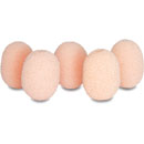 RYCOTE 105502 LAVALIER FOAMS For lavalier mic, beige, pack of 5