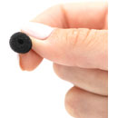 BUBBLEBEE THE MICROPHONE FOAM For lavalier mic, medium, 2mm bore diameter, black, pack of 10