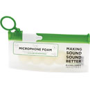 BUBBLEBEE THE MICROPHONE FOAM For lavalier mic, large, 3mm bore diameter, white, pack of 5