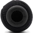 BUBBLEBEE SPACER BALL M WINDSHIELD With Long-Haired Fur Cover, 65mm diameter, 21-22mm mount, black