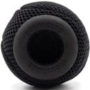 BUBBLEBEE SPACER BALL L WINDSHIELD With Long-Haired Fur Cover, 65mm diameter, 24-26mm mount, black