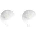 BUBBLEBEE TWIN WINDBUBBLES WINDSHIELD Furry, lav, size 1, 28mm opening, twin pack, white