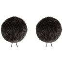 BUBBLEBEE TWIN WINDBUBBLES WINDSHIELDS Size 3, for 5-9mm diameter lav, black (pack of 2)