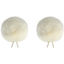BUBBLEBEE TWIN WINDBUBBLES WINDSHIELDS Size 3, for 5-9mm diameter lav, off-white (pack of 2)