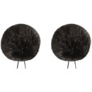 BUBBLEBEE TWIN WINDBUBBLES WINDSHIELD Furry, lav, size 4, 42mm opening, twin pack, black