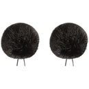 BUBBLEBEE TWIN WINDBUBBLES WINDSHIELDS Size 4, for 8-13mm diameter lav, black (pack of 2)