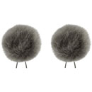 BUBBLEBEE TWIN WINDBUBBLES WINDSHIELDS Size 4, for 8-13mm diameter lav, grey (pack of 2)