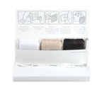 BUBBLEBEE INVISIBLE LAV COVERS MOLESKIN Eco-friendly bamboo, 30x tape, 30x covers, black/beige/white