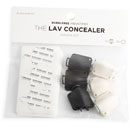 BUBBLEBEE LAV CONCEALER MIC MOUNT For DPA 4071 lavalier, black/white, pack of 6