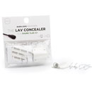 BUBBLEBEE LAV CONCEALER MIC MOUNT For Shure TwinPlex TL45/TL46/TL47 lavalier, white