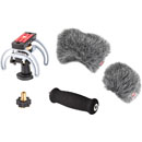RYCOTE 046023 AUDIO KIT For Zoom H6 portable recorder, with suspension/windjammer/handle