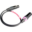 RYCOTE 017022 CABLE WITH TAC!T FILTER XLR-3F to XLR3M, 4.8mm diameter, 450mm length