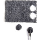 RYCOTE 065105 UNDERCOVERS MIC MOUNTS Stickies and fabric Undercovers, grey (1pk of 100+100)