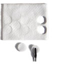 RYCOTE 065106 UNDERCOVERS MIC MOUNTS Stickies and fabric Undercovers, white (1pk of 100+100)