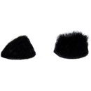 RYCOTE 065531 OVERCOVERS MIC MOUNTS Fur Overcovers only, black (1pk of 100)