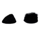 RYCOTE 065531 OVERCOVERS MIC MOUNTS Fur Overcovers only, black (1pk of 100)