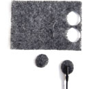RYCOTE 065108 UNDERCOVERS MIC MOUNTS Stickies and fabric Undercovers, grey (25pks of 30+30)