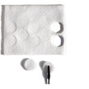 RYCOTE 065109 UNDERCOVERS MIC MOUNTS Stickies and fabric Undercovers, white (25pks of 30+30)