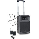 LD SYSTEMS ROADBUDDY 10 BPH 2 B6 PORTABLE PA Battery powered, 2x headset mics, 655-679MHz