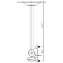 GENELEC 8000-435B LOUDSPEAKER MOUNT Ceiling, for some Genelec loudspeakers, black