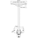 GENELEC 8000-435B LOUDSPEAKER MOUNT Ceiling, for some Genelec loudspeakers, black