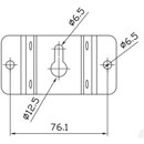 GENELEC 4000-410W LOUDSPEAKER MOUNT Wall, fixed, white