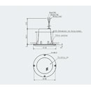 TOA PC-3CL LOUDSPEAKER Circular, ceiling, 1-3W taps, splashproof, off-white