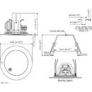 TOA PC-1869S LOUDSPEAKER Circular, ceiling, 0.4-6W taps, off-white
