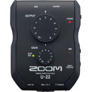 ZOOM U-22 USB AUDIO INTERFACE 2x2, mic/line in, +48V phantom, battery/bus powered