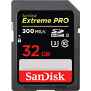 SANDISK SDSDXPK-032G-GN4IN EXTREME PRO 32GB SDHC MEMORY CARD, UHS-II U3, class 10, 300MB/s