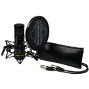 SONTRONICS STC-2 PACK MICROPHONE Condenser, large diaphragm, pad, cardioid, w/ accessories, black