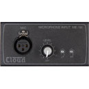 CLOUD ME-1MB INPUT PLATE 1x XLR3F mic in, balanced, level control, adjustable LF/HF, black