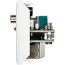 CLOUD LE-1MW INPUT PLATE 2x RCA line in, 1x 3.5mm jack, unbalanced, gain control, white