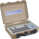 AUDIOPRESSBOX APB-216 C-D PRESS SPLITTER Portable, Dante, active, 2x16, battery/mains, tan