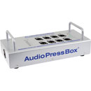 AUDIOPRESSBOX APB-112 SB-D-USB PRESS SPLITTER Active, portable, Dante in, USB-C out, 12x mic/line